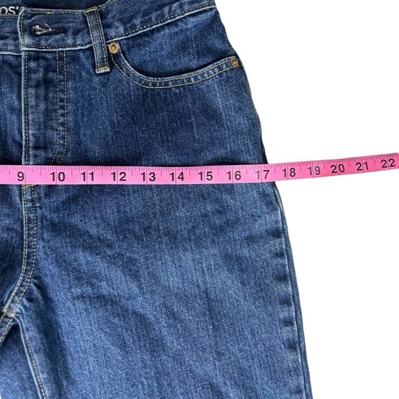 Lands'end Straight Leg Women's Jeans Denim Dark Indigo - Size 8 - Picture 7 of 8